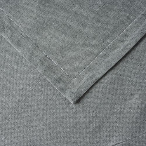 Image of 100% Pure Cotton 3 Layer Dohar, Single Bed Blanket Comforter, (60''X90'' / 152X230 CM), Uni Chambray, Skin Friendly Dohar, Color - Charcoal Grey