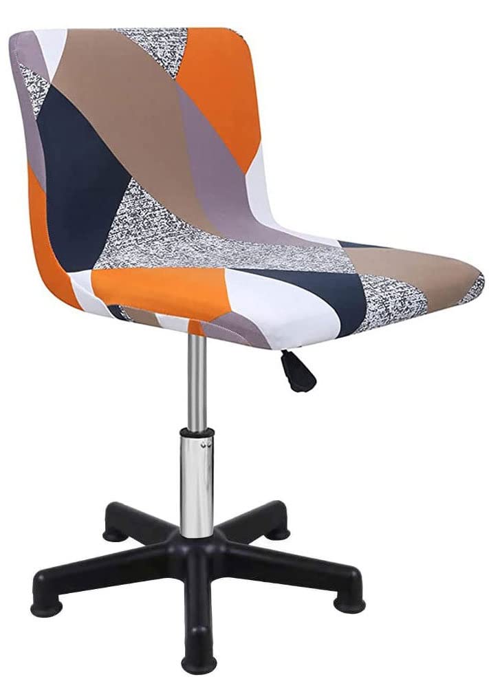 Velvet Bar Stool Covers Set of 2 4 6 pack with Back,Swivel Chair Covers Stretch ,Printing Barstool Chair Covers for Home Kitchen Dining Room Pub Counter Coffee Shop Chairs Barber Stool ( Color : #24 ,