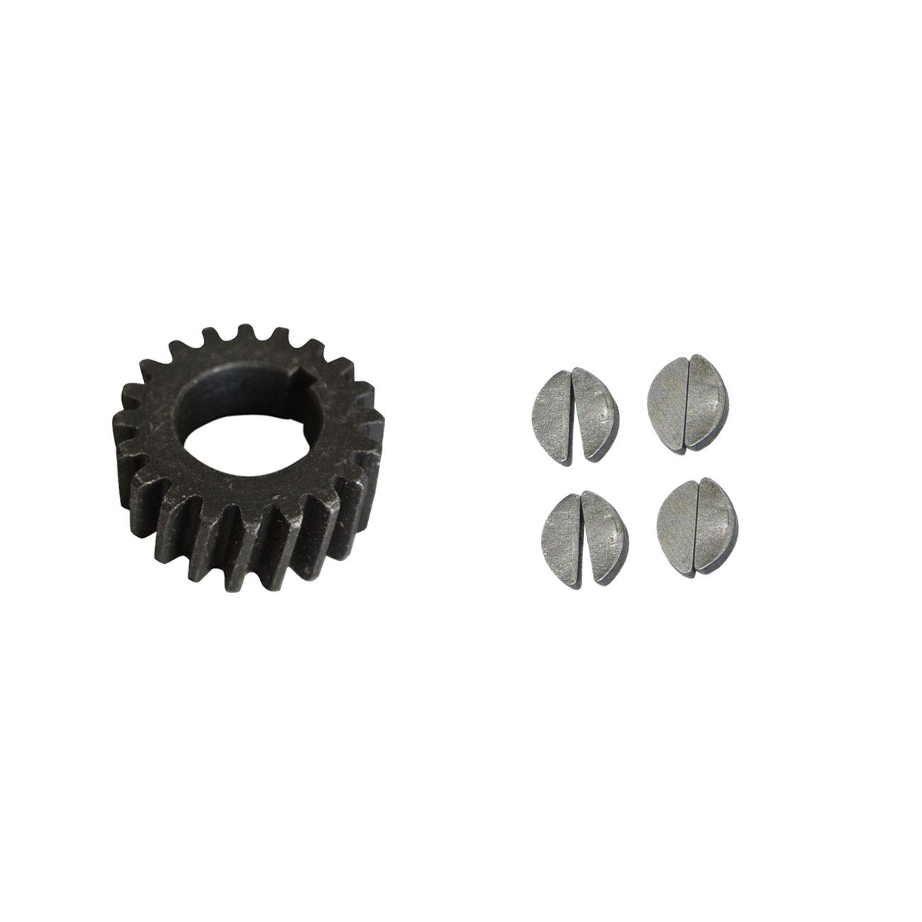 Supermotorparts Push Bike Gear&2pcs Woodruff Key Fits 66cc 80cc 2 Stroke Engine Motorized Bike