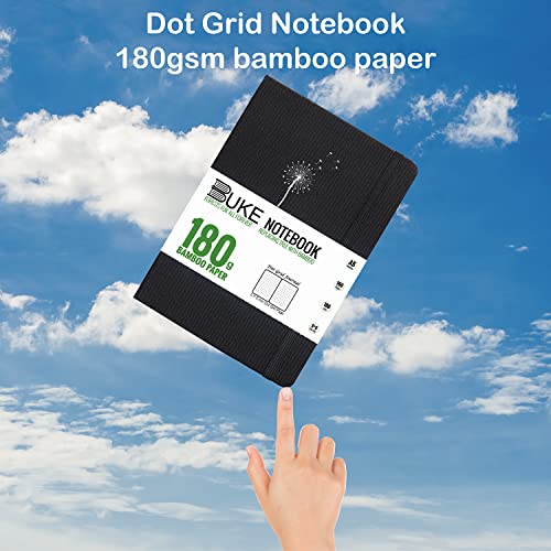 Carnet de notes à pois BUKE 180g papier bambou 160p BKC-12 - 2