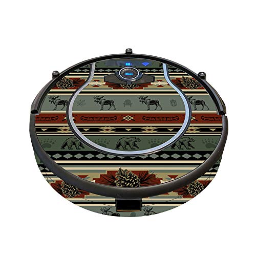 Image of MightySkins Skin Compatible with Shark Ion Robot 750 Vacuum Minimal Coverage - Cabin Stripes | Protective, Durable, and Unique Vinyl wrap Cover | Easy to Apply, Remove | Made in The USA