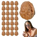 Nueces Artificiales, nueces Falsas, Juguetes realistas de nueces Artificiales, llaveros de Alimentos, Accesorios de fotografía, 30 Piezas, Modelo de Fruta Seca para