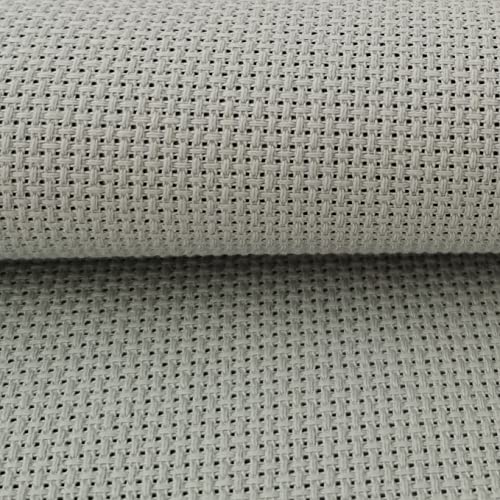 Image of KCS 4 /6 pc of 12 inch x 18 inch 30cmx45cm 16CT Counted Cotton Aida Cloth Cross Stitch Fabric (Sea Foam+Light Blue, 6 pc)
