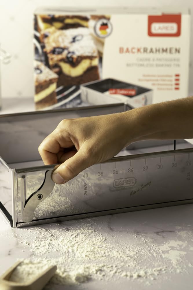 Lares - Moule à Découper/cadre De Cuisson/moule En Acier Inoxydable – Gâteau Pour Célibataire – 25 X 10 X 9 Cm – Fabriqué En Allemagne