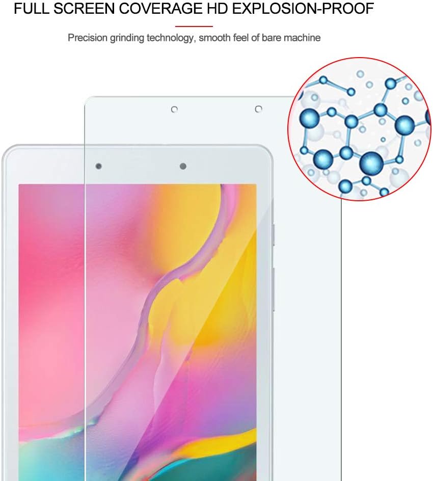 (2 Packs) for Samsung Galaxy Tab A8 Screen Protector 10.5 Inch,9H Hardness HD Clear Anti-scratch Tempered Glass with Easy Installation Tray for Samsung Tab A8 (SM-X200/X205/X207)