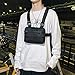 Gcroet Chest Rig Bag Multifunctional Waist Front Bag Vest Waist Bag Shoulder Bag for Hiking Running Camping Black...