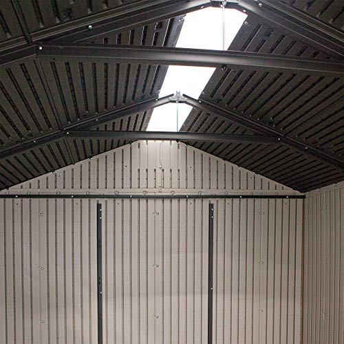 60190 7 x 7ft Heavy Duty Plastic Shed, Beige - Image 6
