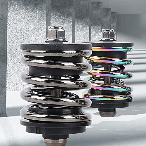 Jfoyh Brompton Rear Shock Absorber For Brompton, Folding Bike Suspension Accessories Titanium Ti Axis Stainless Steel Spring - Rainbow #TOP3