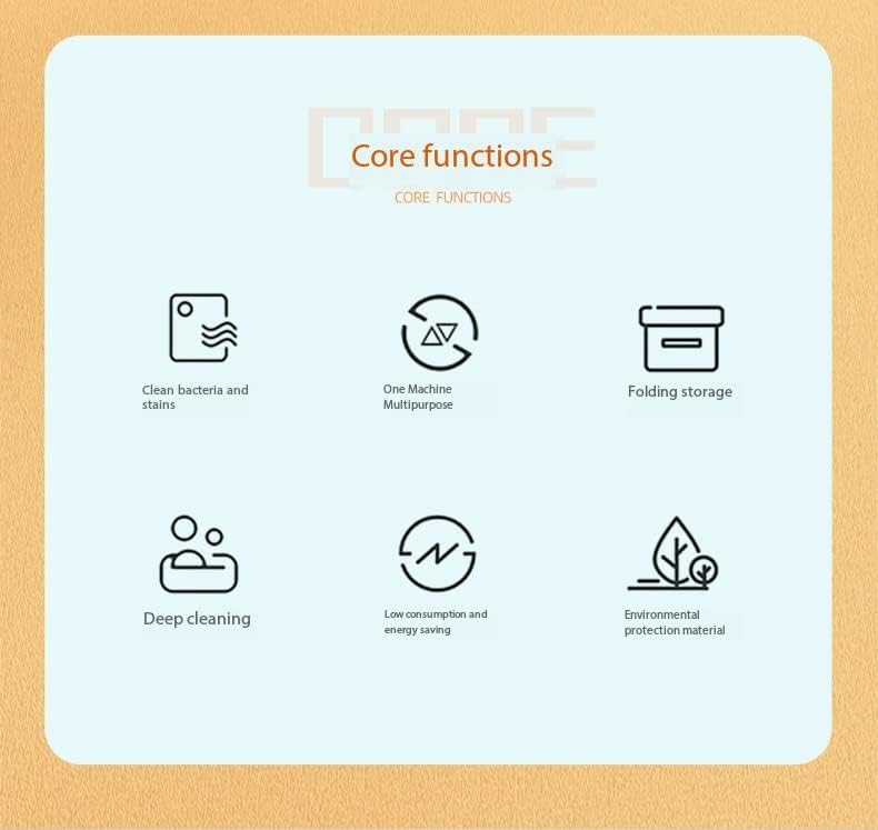 Miniatura 2 de Lavadora portátil, 48W plegable Chaoshenbo Mini lavadora, 10L para ropa interior, bragas, calcetines