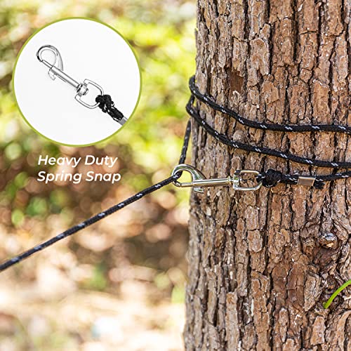 Cherpet Reflective Cat Leash - 26 Ft Escape Proof Walking Lead Yard Long Leash, Durable Extender Leash Training Playing Outdoor For Puppy Kitten Rabbit Small Animals #TOP5