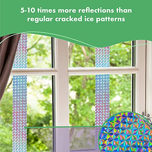 Bird Blinder Triple Thick Repellent Scare Tape (Double Sided) - Reflective Bird Deterrent - Scare Birds Away, Geese, Pigeon, Duck, Woodpecker - Anti Bird Outdoor Devices 147 Feet X 2 Inches #TOP4
