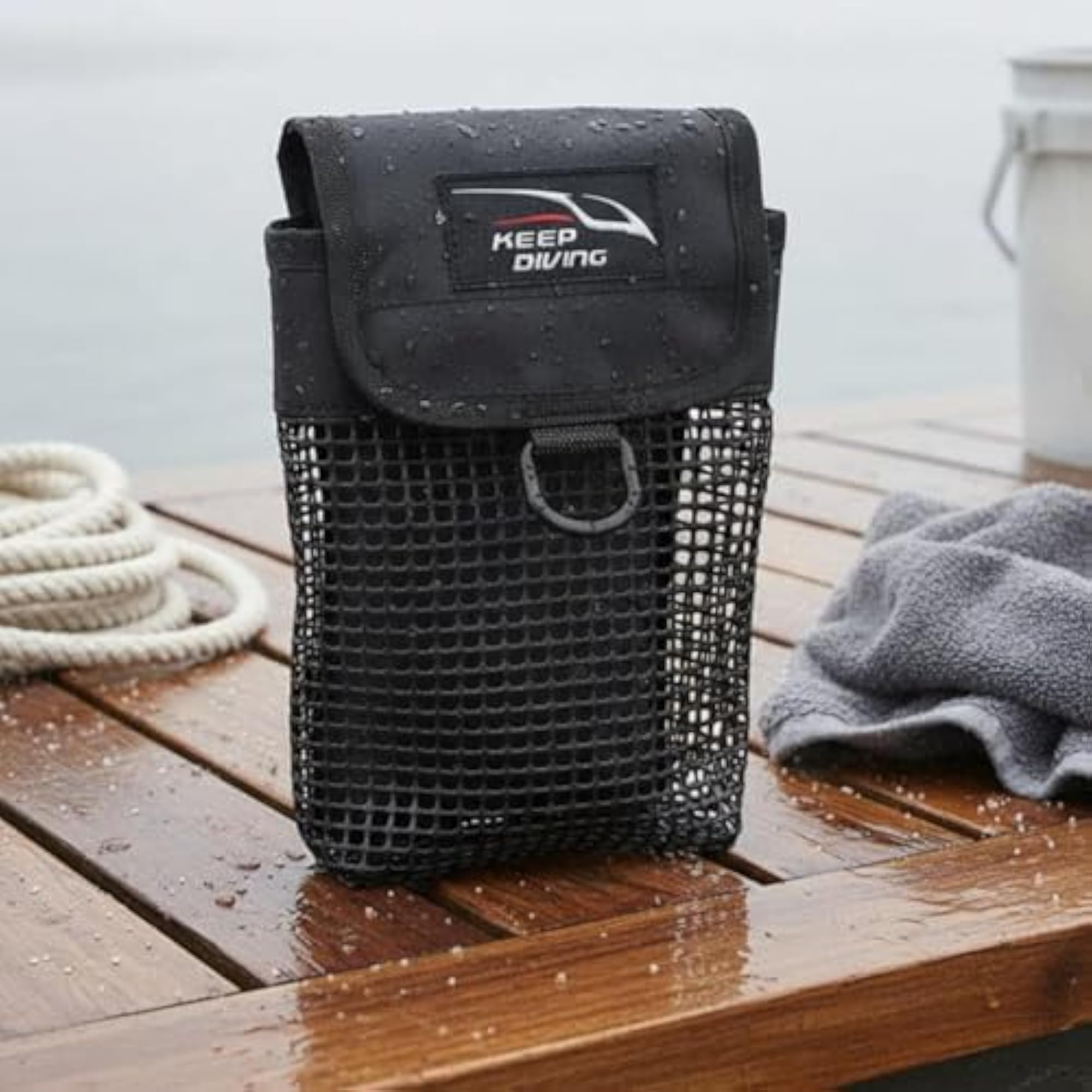 Quick Draining Underwater Utility Pouch Diving Bag
