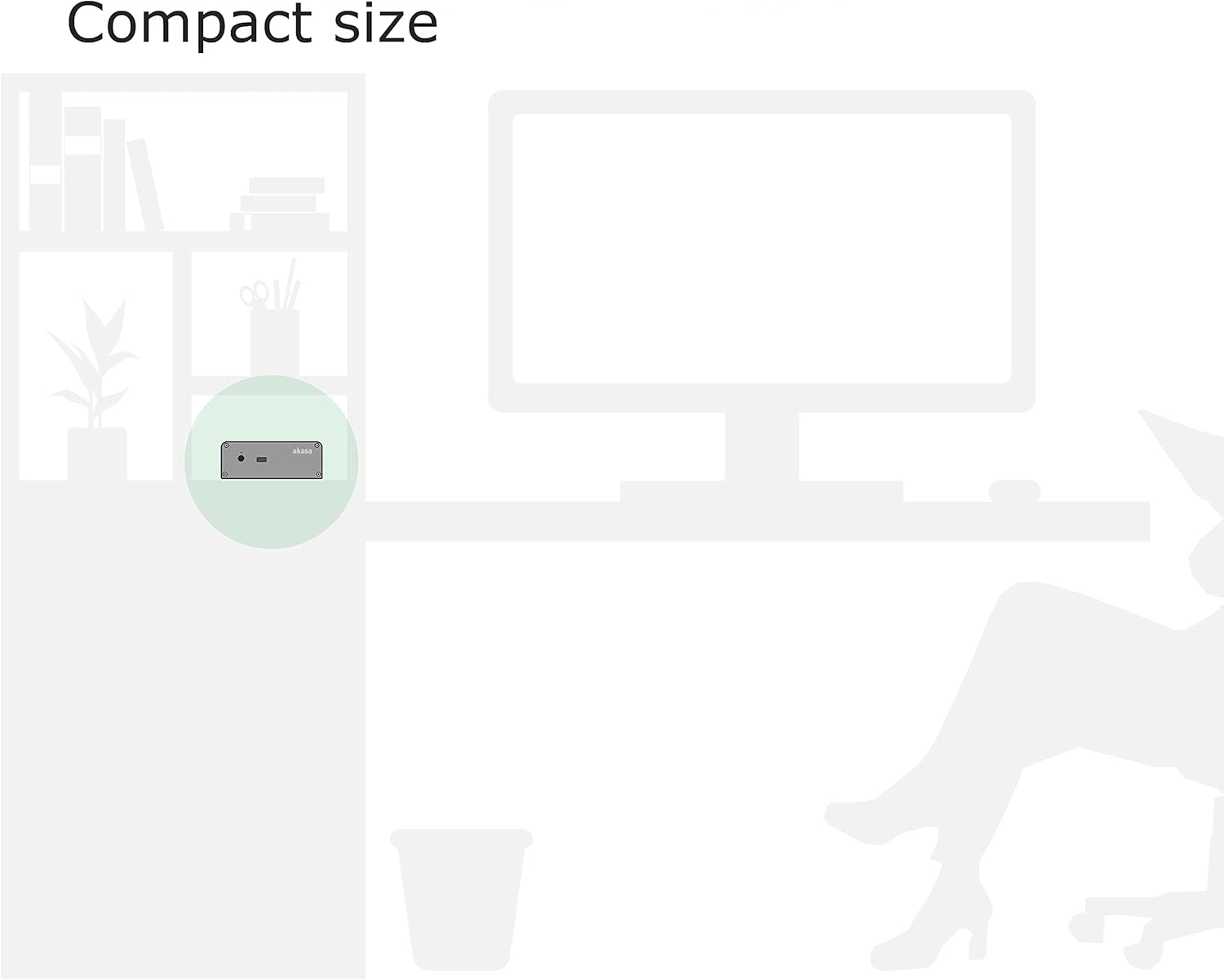 Akasa Newton T Black Computer Case – Black Computer (PC, Aluminium, uCFF, Box, 2.5, "140 mm