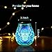 inrorans Skull Halloween 3D Glass Electric Wax Melt Warmer Oil Burner with 7 Colour Cycle Changing LED Light PTC Heating Removable Silicone Tray Aroma Fragrance Lamp Gift Present…