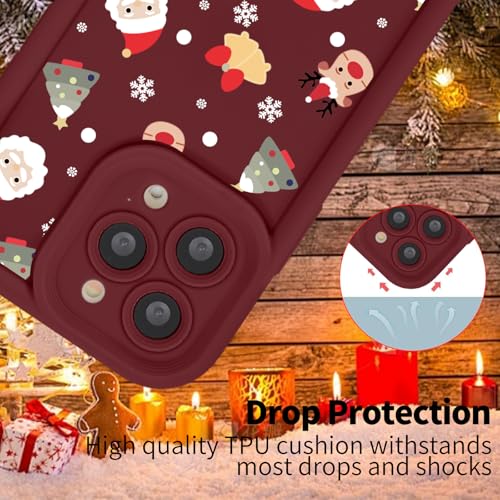 Coque de téléphone Merry Christmas iPhone 16 Pro, cadeau idéal motif Père Noël