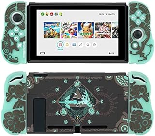 YOCORE Cool Soft Protective Case Cover with Luminous Controller Cover,A nti-Scratch and Shock-Absorption Design Cover Skin - Zelda (Nintendo Switch)