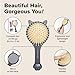 I DEW CARE Tap Secret Detangling Brush with Mirror | Cute and Ergonomic Design for All Hair Types - Gifts for Women, Girls