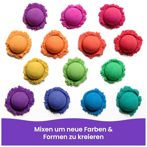 Kinetic Sand 907 g Grün im Beutel - original kinetischer Sand aus Schweden für kreatives Indoor-Sandspiel, erfüllt alle gesetzlichen Anforderungen, fördert die Feinmotorik, für Kinder ab 3 Jahren