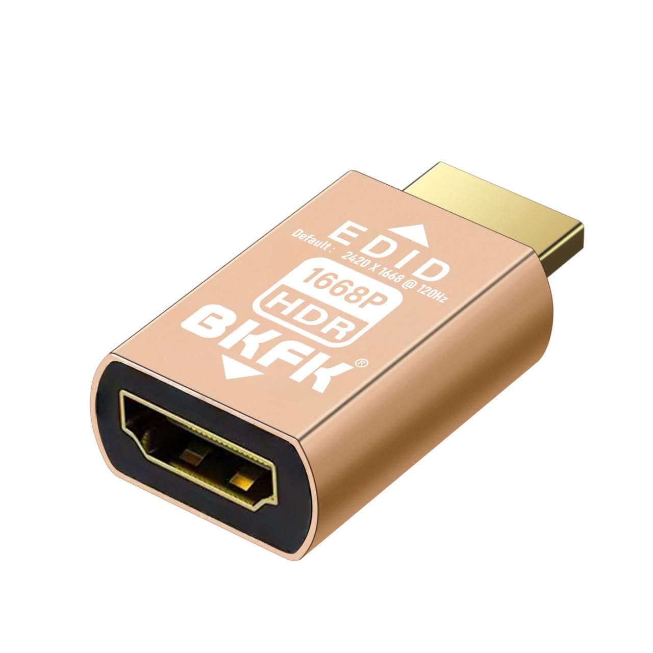 HDMI edid Emulator Adapter,2420X1668@120Hz-HDR emulators,Reliable Pass-Through for Extender/AV Receiver/Video Splitters