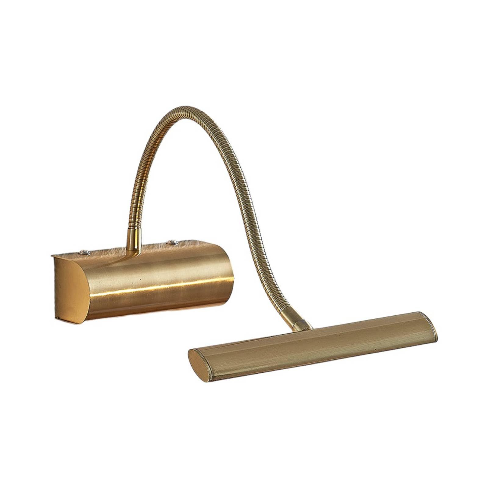 Lindby Bombillas LED luz para cuadros en latón mate, aplique | iluminacuadro, moderno, 3000 k blanco cálido, con interruptor para sala de estar, salón, pasillo, comedor
