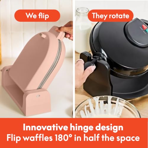 image for bella Flip-n-Store Belgian Waffle Maker, EverGood™ Ceramic Nonstick 