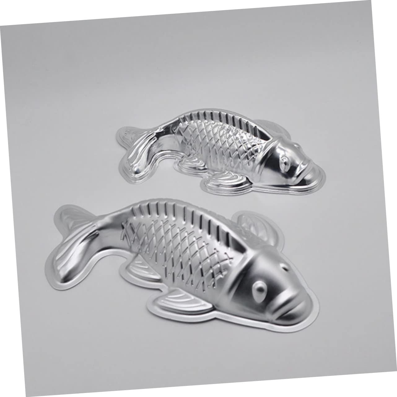 Alipis 3 Ensembles Moule Alimentaire De Cuisine Moules De Bricolage Pour Gâteaux De Riz Poêle Gâteau À La Gelée Moules À Chocolat Bricolage Moules À Fondants Silver Aluminium 2 Pièces * 3