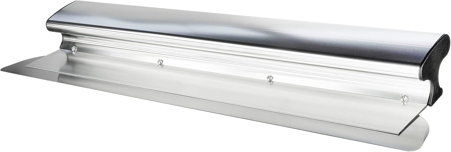 Spatola ergonomica per superfici con manico maneggevole, 120 cm, spatola larga a mano, 1,2 kg, spatola per facciate in alluminio, per stuccare pareti e soffitti, utensili per cartongesso in