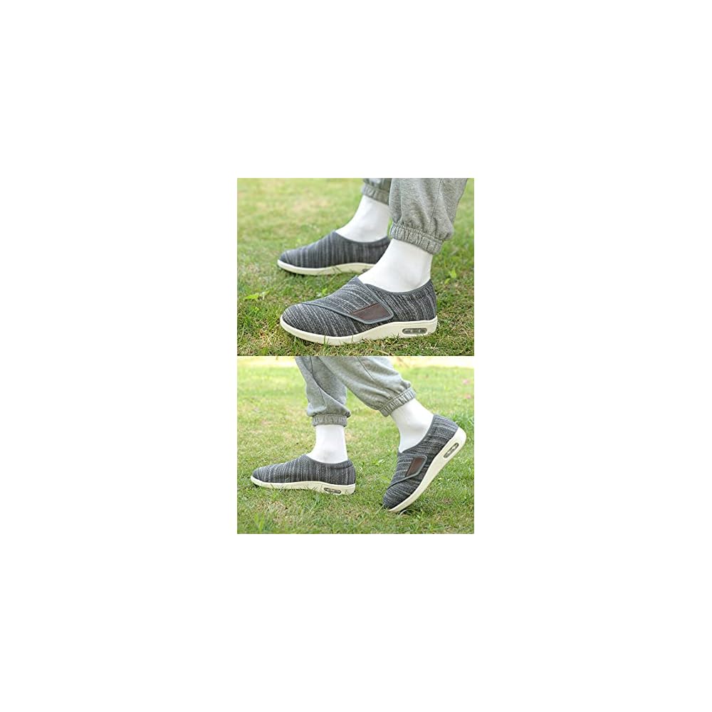 wide width velcro sneakers