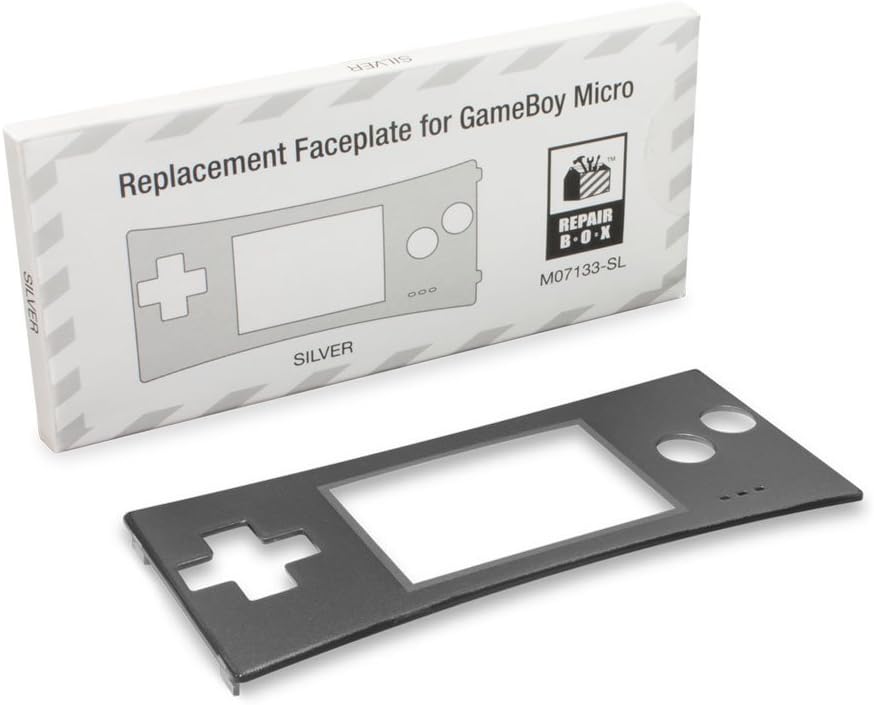 Game Boy Micro Replacement Faceplate (Silver)