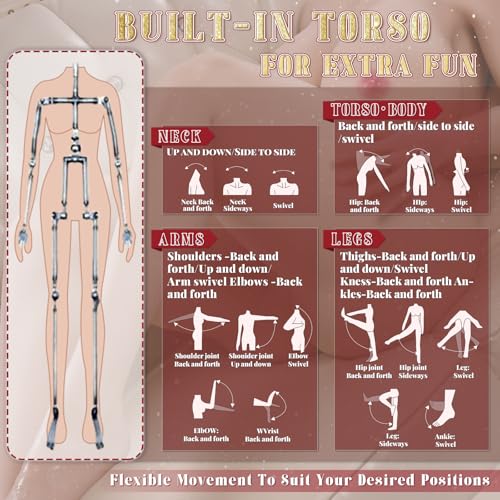 117LB Super Fat Sex Doll for Men Masturbator, Realistic Life Size BBW Sex Doll Full Body with Big Boobs & Huge Butt, Big Booty Sex Dolls Female Torso Male Sex Toys for Vaginal Anal Breast Sex : Health & Household