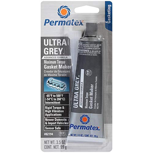 Permatex 82194 Ultra Grey Rigid High-Torque RTV Silicone Gasket Maker