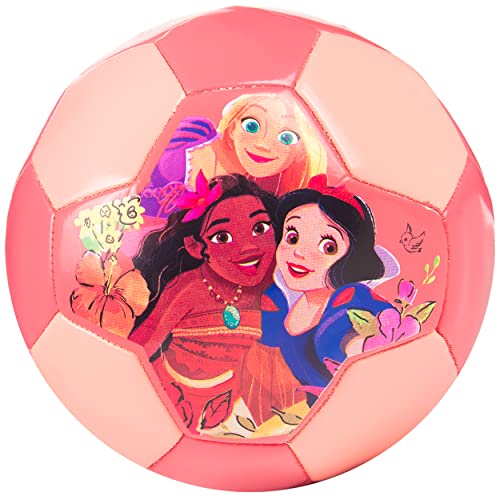 Disney Princess Soccer Ball, Hibiscus Design Youth Kids Mini Soccer Ball, Coral, Size 3 #TOP4