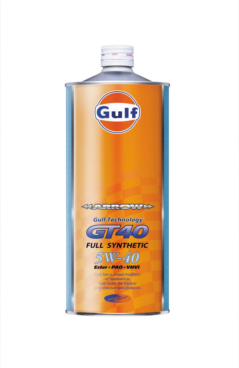 Gulf GT40 フルシンセティック 5W-40 ガルフ Amazon | ガルフ(Gulf) エンジンオイル ARROW GT40 5W-40 Full