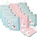 OurWarm 15Pcs Llama Party Supplies Tote Gift Bags, Llama Party Favor Bags for Birthday Baby Shower Party Decorations (Pink, Blue, Mint Green)