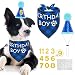 Mihachi Dog Bandanas - 4 Pack Bibs Scarfs, Plaid Washable Reversible Triangle Kerchief for Pets