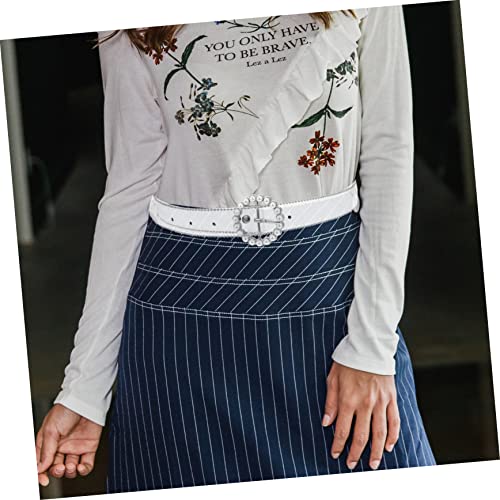 Adjustable Dress Decorative Waist Belt for Women Elegant Transparent Pearl Accent Sash Belt for Wedding Dresses and Casual Outfits Lightweight Comfortable Fashion Accessory4