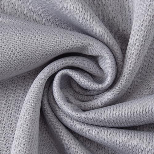 Boys Running Tracksuits Basketball Football Quick Dry Suit 2 Piece Mesh Sports T-shirts And Shorts Set Gray 5-6 Years4