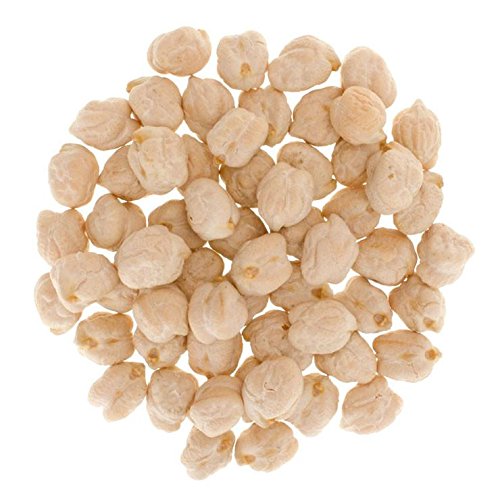 Garbanzo Beans • Chickpeas • Non-GMO Project Verified • 5 LBS • 100% Non-Irradiated • Certified Kosher Parve • USA Grown • Field Traced • Burlap Bag