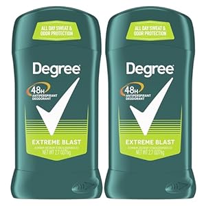 Men Original Protection Antiperspirant Deodorant 48-Hour Sweat & Odor Protection Extreme Blast Antiperspirant For Men 2.7 oz, Twin Pack