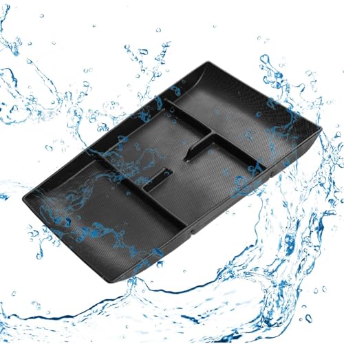 Dynwave Bandeja de armazenamento do console central automático, caixa de armazenamento de braços par