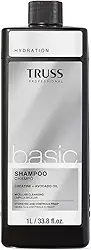 Truss Basic Shampoo e Condicionador Profissional, Hidratante com Creatina e Óleo de Abacate, 1L, Kit com 2 unidades