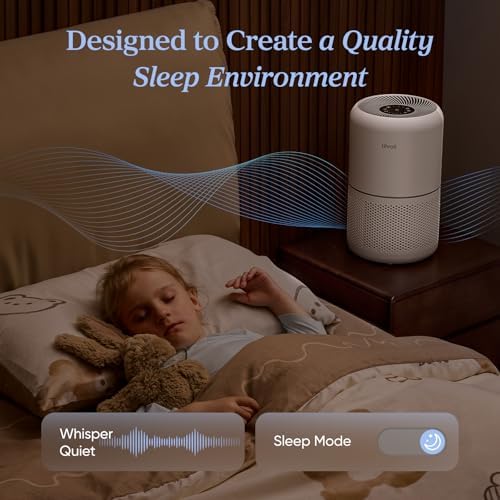 Levoit Air Purifiers Large Room Bedroom Home Up to 1073 ftΒ², AHAM VERIFIDE, 4 Customized Replacement Filter Remove Allergies Pollen Dust Smoke Odor, Air Cleaner with Sleep Mode, Core 300-P White - 5
