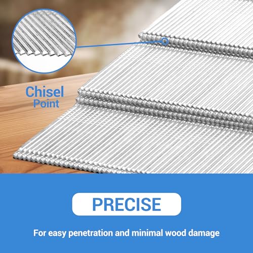 meite 15 Gauge Angled Finish Nails, 2-Inch 34 Degree DA Series Galvanized Finishing Nails for Nailer Guns - Perfect for Window Trim, Cabinet Building and Other DIY Projects (2,000 Counts) by meite - Image 4