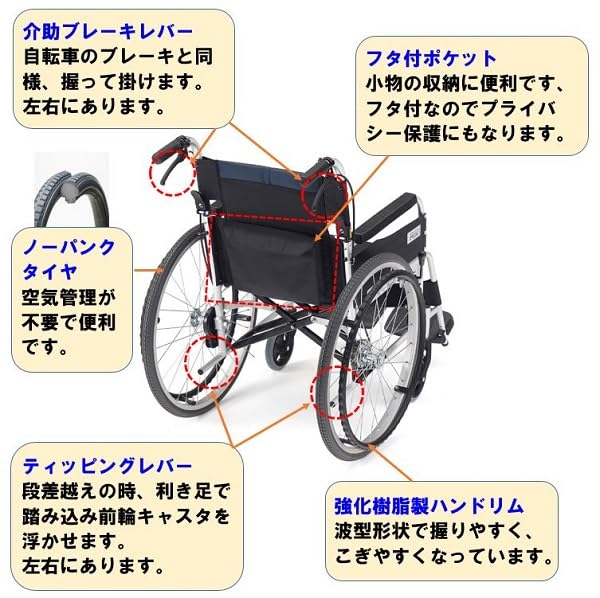 Amazon | 【非課税】ミキ(車いす) 車椅子 自走式 USG-1 | ミキ | 自走 