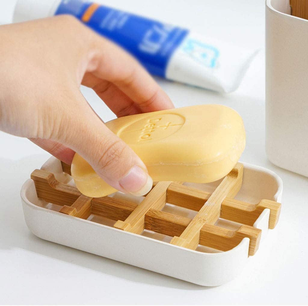 Jabonera de Viaje, jabonera de Madera, jabonera de Madera, Caja de jabón de Madera, contenedor, Bandeja, Plato, jabonera