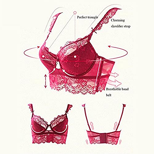 Kobiety seksowny komplet bielizny koronkowe biustonosze zestaw dla kobiet, koronkowy pasek Bralette biustonosz i majtki komplet bielizny Push Up