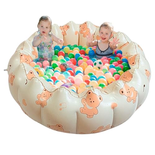 Yhsioaklo Piscina Inflable Para Niños, Pequeña Piscina Inflable Para Adultos, Bañera Con Cojines De Aire Flotantes De Colores Brillantes Para Uso En Lago Al Aire Libre Para Fiestas De Patio Para