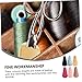 Holibanna 6pcs Pu Leather Scissors Protection Covers Lightweight Protective Sleeves for Eyebrow Trimming Portable Beauty Tool Storage Durable Stylish Leather Sheaths Black Rose Pink Light