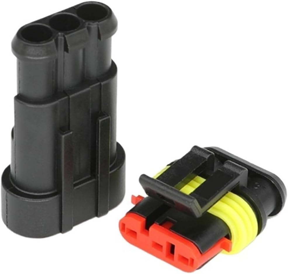282105-1 Automotive Waterproof Connector Plastic Housing Sheath 3-hole Male Wire Harness Connectors DJ7031-1.5-11(20set)