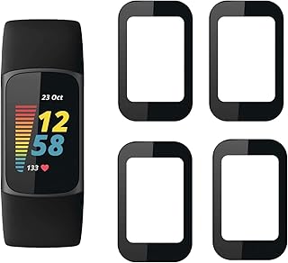 YIFNTANG [4 Pack] Screen Protector for Fitbit Charge 5 Smartwatch,HD Clear, Anti Scratch, Anti Fingerprint,Compatible with Fitbit Charge 5